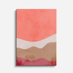 Cuadro canvas Ondas Salmon Rosa Acuarela - Contemporaneos Abstractos - Vista Frente