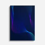 Cuadro canvas Ondas Azul Marino Neon Oscuro - Contemporaneos Abstractos - Vista Frente