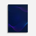 Cuadro canvas Ondas Azul Marino Neon Profundo - Contemporaneos Abstractos - Vista Frente