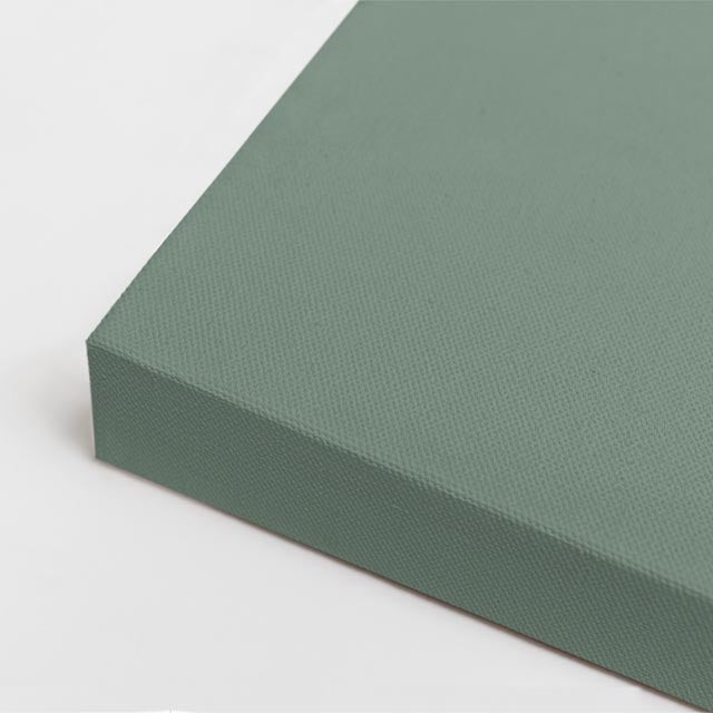 Cuadro canvas Ondas Verde y Marron Suaves - Contemporaneos Abstractos - Vista CloseUp