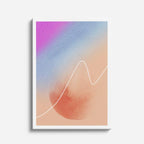 Cuadro canvas Degradado Rosa Naranja Suave - Contemporaneos Abstractos - Vista Frente