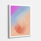 Cuadro canvas Degradado Rosa Naranja Suave - Contemporaneos Abstractos - Vista Perspectiva