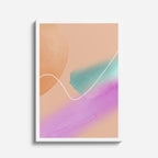 Cuadro canvas Degradado Naranja Lila Pastel - Contemporaneos Abstractos - Vista Frente