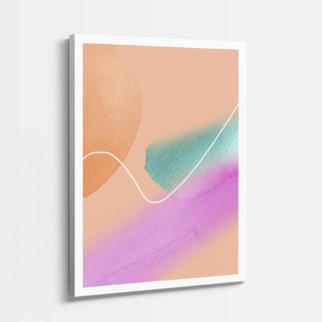 Cuadro canvas Degradado Naranja Lila Pastel - Contemporaneos Abstractos - Vista Perspectiva