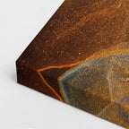 cuadro canvas abstracto fluido cristal rosado en tonos rosa, morado, naranja