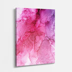 cuadro canvas abstracto fluido latido rosa en tonos rosa, magenta