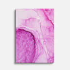 cuadro canvas abstracto fluido rosa de cuarzo en tonos rosa, blanco