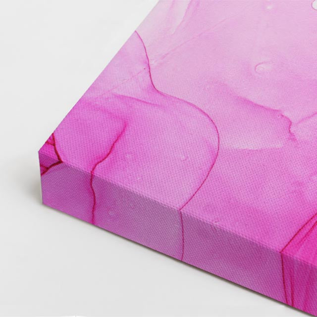 cuadro canvas abstracto fluido vaho rosado en tonos rosa, blanco