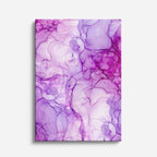 cuadro canvas abstracto fluido lavanda liquida en tonos lila, rosa, blanco