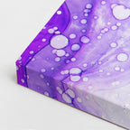 cuadro canvas abstracto fluido marea celeste en tonos azul, rosa, blanco