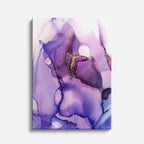 cuadro canvas abstracto fluido bruma lila en tonos lila, blanco, morado