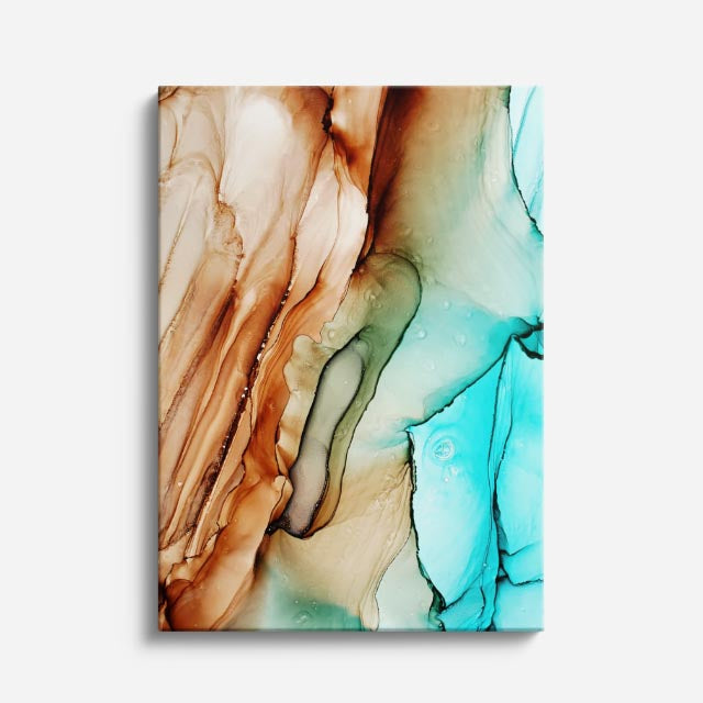 cuadro canvas abstracto fluido velo pastel en tonos rosa, lila, blanco