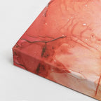 cuadro canvas abstracto fluido acero rubi en tonos gris, rosa, negro