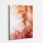 cuadro canvas abstracto fluido cuarzo carmin en tonos rosa, rojo, blanco