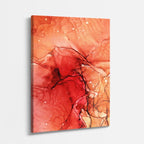 cuadro canvas abstracto fluido piedra volcanica en tonos rosa, dorado, gris