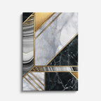 cuadro canvas abstracto geométrico veta angular estilo contemporáneo
