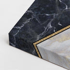cuadro canvas abstracto geométrico áurea fragmentada estilo contemporáneo