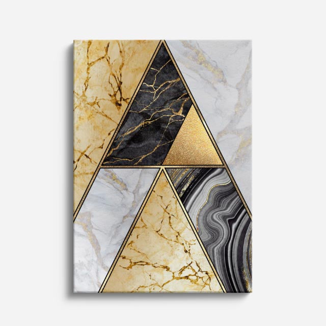 cuadro canvas abstracto geométrico cumbre mineral estilo contemporáneo