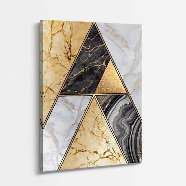 cuadro canvas abstracto geométrico cumbre mineral estilo contemporáneo