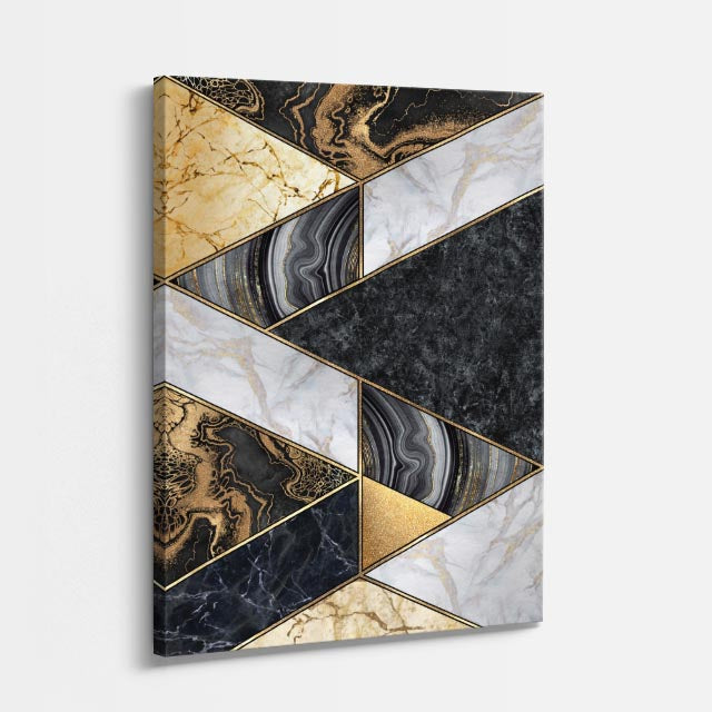 cuadro canvas abstracto geométrico ritmo de mármol estilo contemporáneo