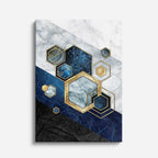 cuadro canvas abstracto geométrico celdas atlánticas estilo contemporáneo