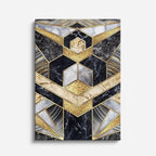 cuadro canvas abstracto geométrico colmena de ébano estilo contemporáneo