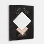 cuadro canvas abstracto geométrico diamante silente estilo contemporáneo