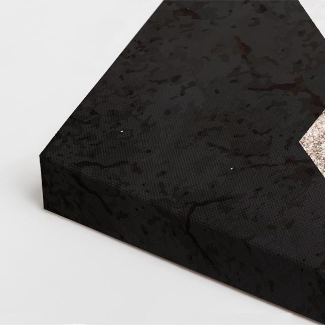 cuadro canvas abstracto geométrico hexa mineral estilo contemporáneo