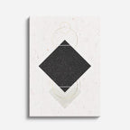 cuadro canvas abstracto geométrico núcleo negro estilo contemporáneo