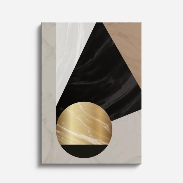 cuadro canvas abstracto geométrico eco vertical estilo contemporáneo
