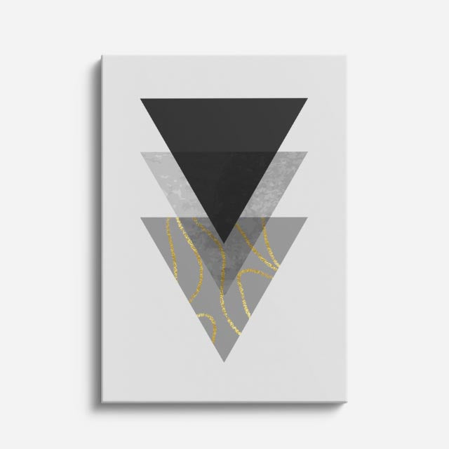 cuadro canvas abstracto geométrico inversión minimal estilo contemporáneo