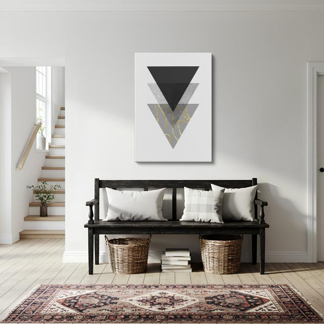cuadro canvas abstracto geométrico inversión minimal estilo contemporáneo