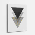cuadro canvas abstracto geométrico inversión minimal estilo contemporáneo