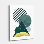 cuadro canvas abstracto geométrico bosque modular estilo contemporáneo
