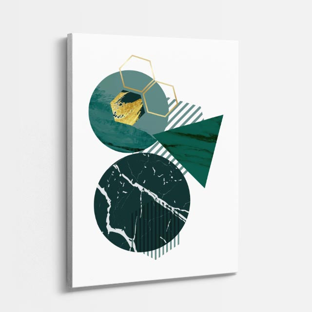 cuadro canvas abstracto geométrico marea vectorial estilo contemporáneo