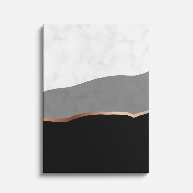 cuadro canvas abstracto geométrico trazo de mármol estilo contemporáneo