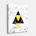 cuadro canvas abstracto geométrico pico de cuarzo estilo contemporáneo