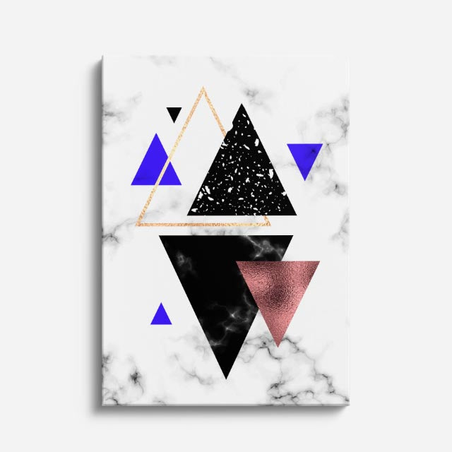 cuadro canvas abstracto geométrico eje orbital estilo contemporáneo