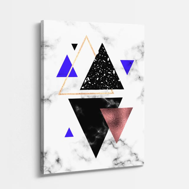 cuadro canvas abstracto geométrico eje orbital estilo contemporáneo