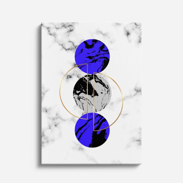 cuadro canvas abstracto geométrico diamante puro estilo contemporáneo