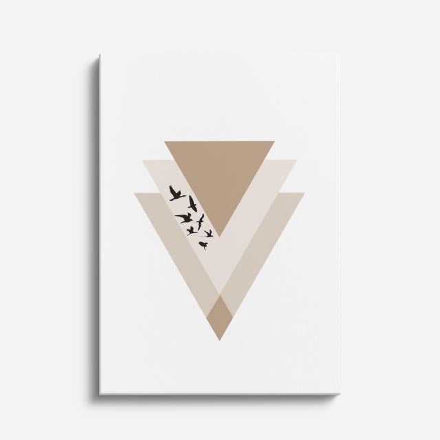 cuadro canvas abstracto geométrico veta serena estilo contemporáneo