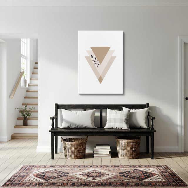 cuadro canvas abstracto geométrico veta serena estilo contemporáneo
