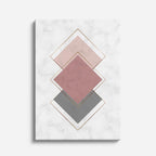 cuadro canvas abstracto geométrico diamante pálido estilo contemporáneo