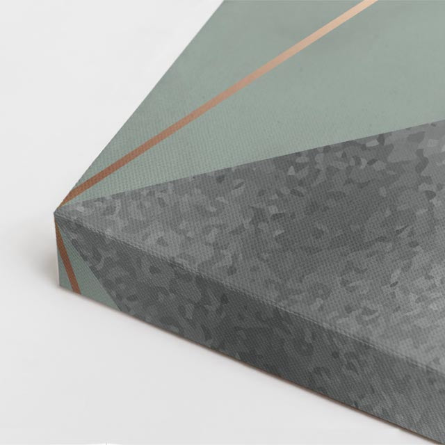 cuadro canvas abstracto geométrico niebla boreal estilo contemporáneo