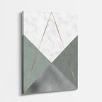 cuadro canvas abstracto geométrico niebla boreal estilo contemporáneo