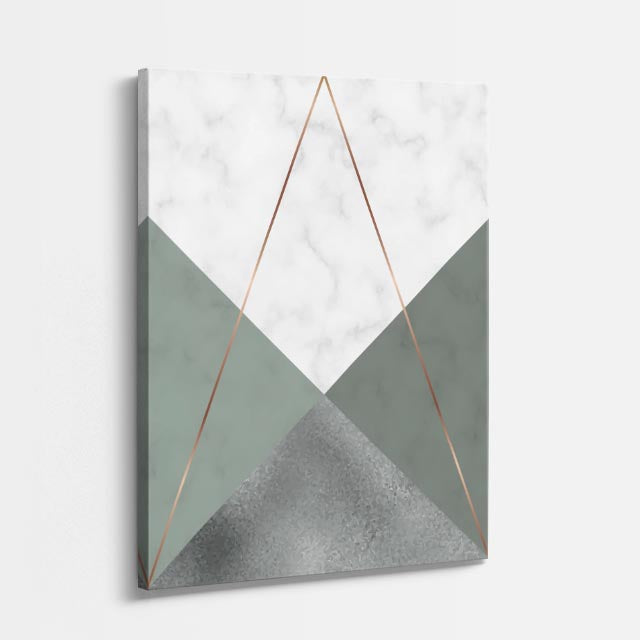 cuadro canvas abstracto geométrico niebla boreal estilo contemporáneo