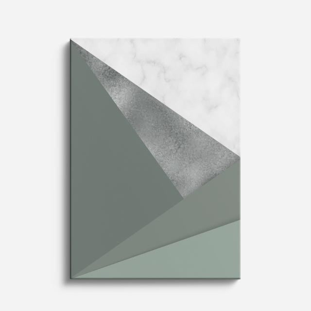 cuadro canvas abstracto geométrico plano ceniza estilo contemporáneo