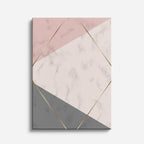 cuadro canvas abstracto geométrico mármol rosa estilo contemporáneo