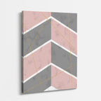 cuadro canvas abstracto geométrico arista de blush estilo contemporáneo