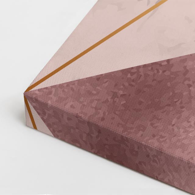 cuadro canvas abstracto geométrico cruce de niebla estilo contemporáneo